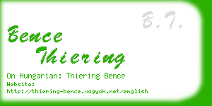 bence thiering business card